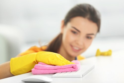Local cleaning service for a Chelsea apartment staircase